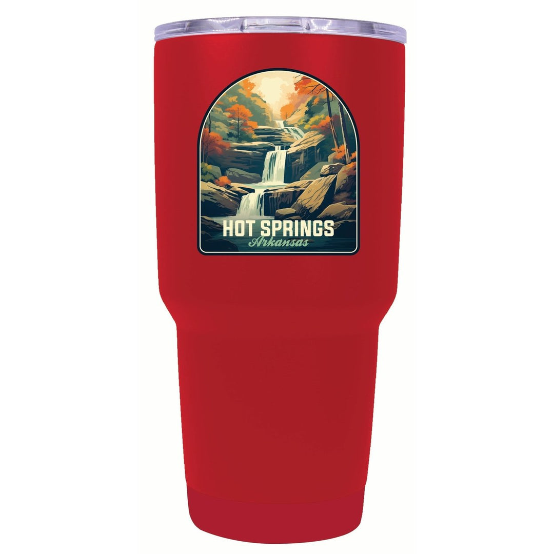 Hot Springs Arkansas Autumn Waterfall Design Souvenir 24 oz Insulated Stainless Steel Tumbler Image 1