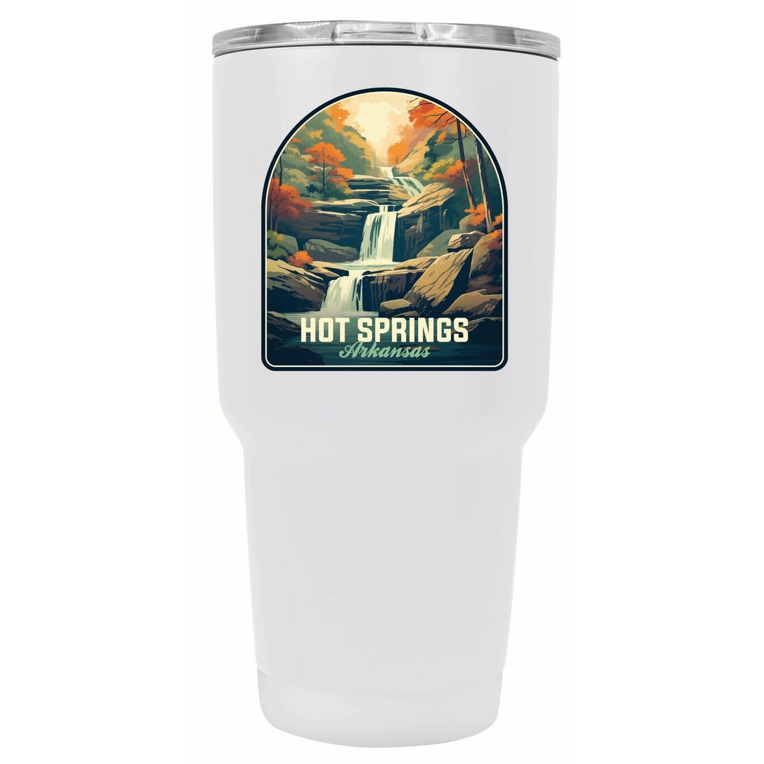 Hot Springs Arkansas Autumn Waterfall Design Souvenir 24 oz Insulated Stainless Steel Tumbler Image 8