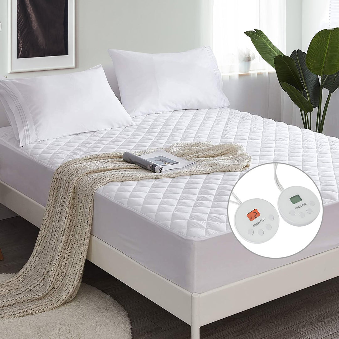 Costway Heated Electric Mattress Pad Twin\King\Queen Size w/10 Heating Levels Auto Shut Off Image 1