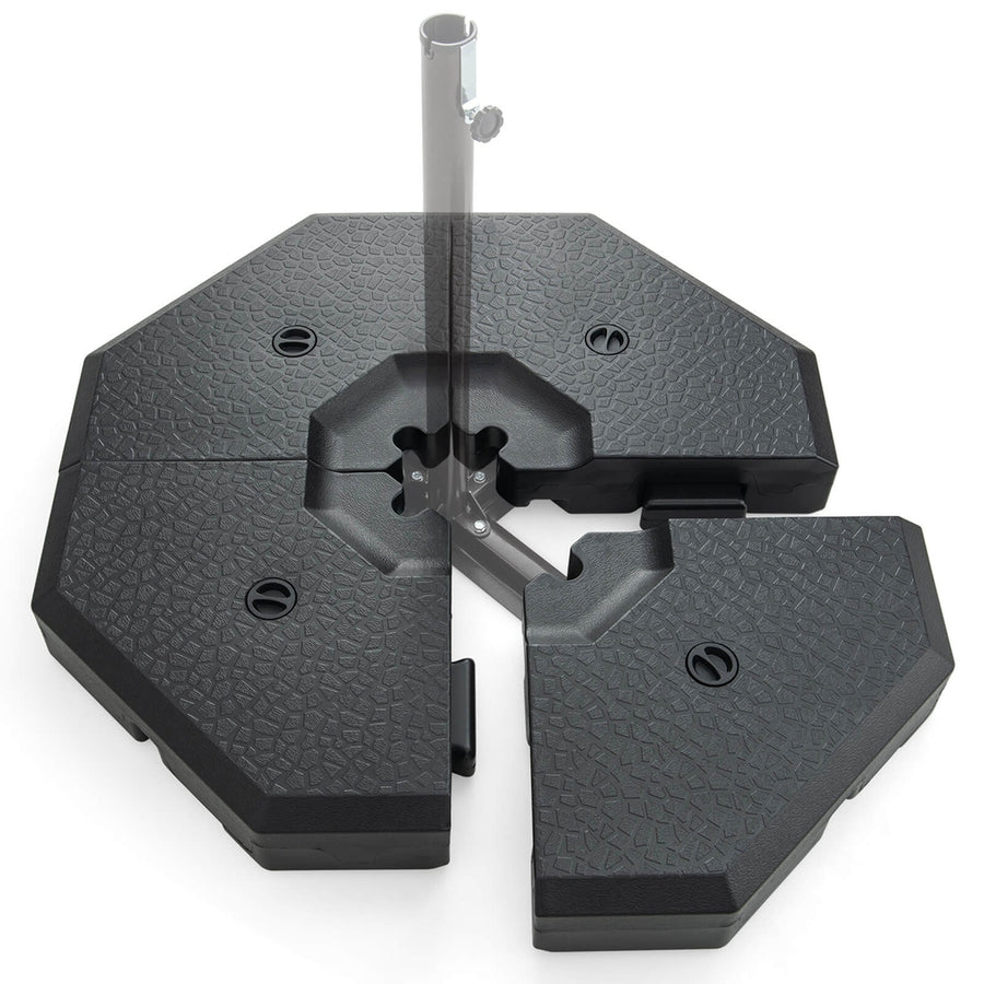 4PCS Patio Cantilever Offset Umbrella Weights Base Plate Set Image 1