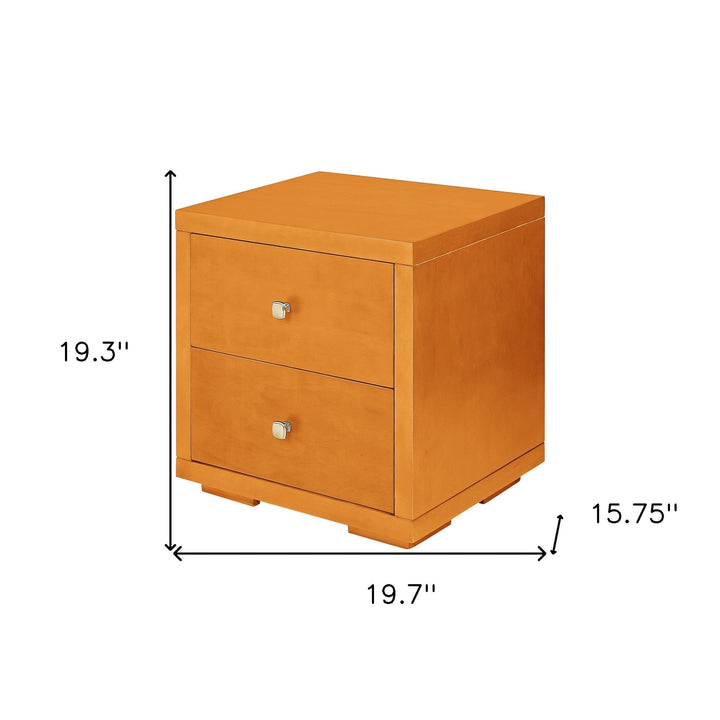 19" Espresso Two Drawer Nightstand Image 6