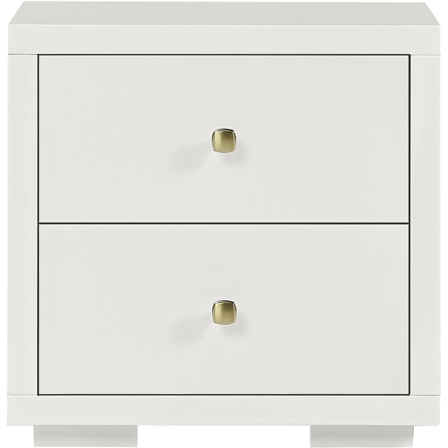 19" Espresso Two Drawer Nightstand Image 1