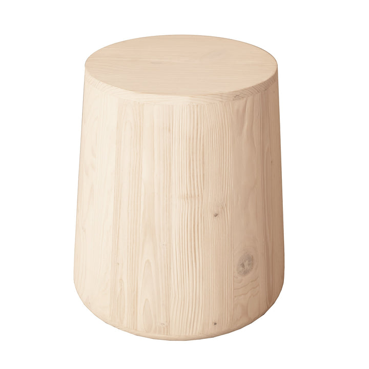 18" Natural Solid Wood Round End Table Image 1