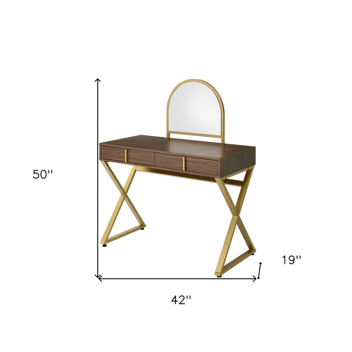 42" Vanity Table with Mirror Image 5