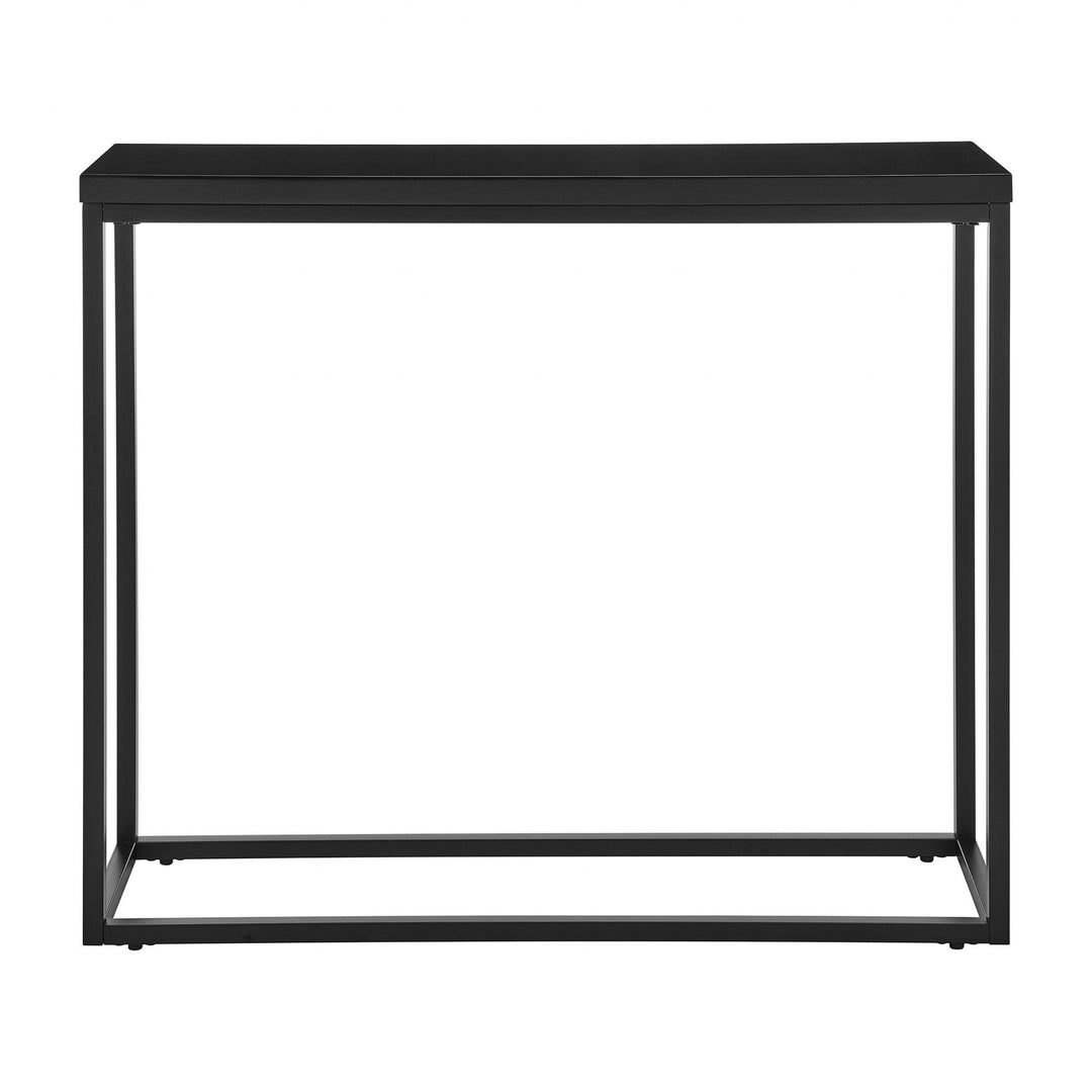 35" Black Frame Console Table Image 1