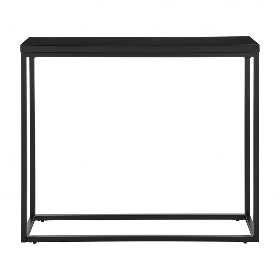 35" Black Frame Console Table Image 1