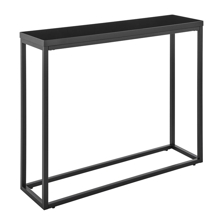 35" Black Frame Console Table Image 2