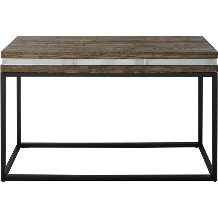 47" Brown and Black Frame Console Table Image 1