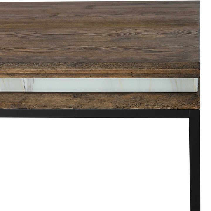 47" Brown and Black Frame Console Table Image 7