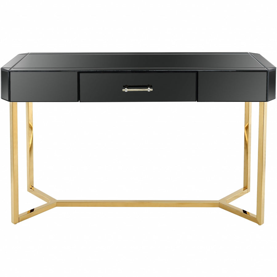 Black and Gold Console Table Image 1