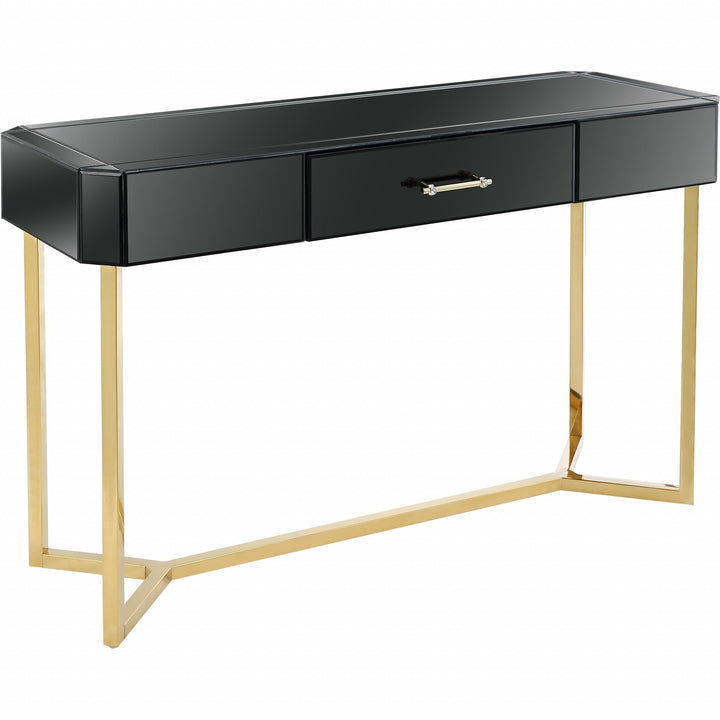 Black and Gold Console Table Image 3