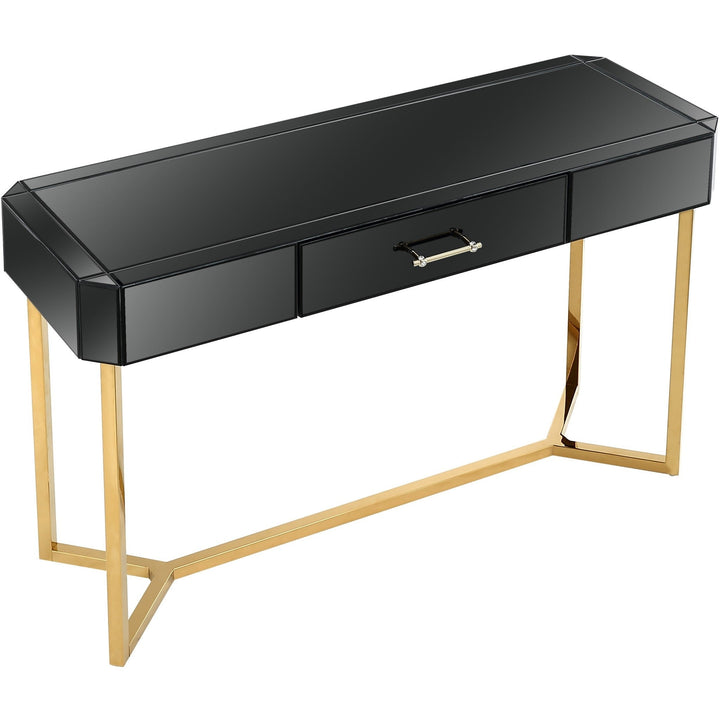 Black and Gold Console Table Image 4