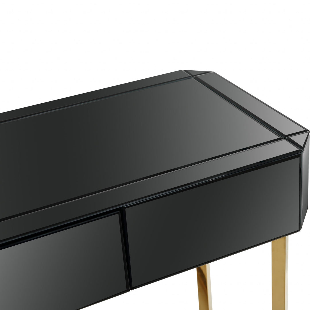 Black and Gold Console Table Image 6