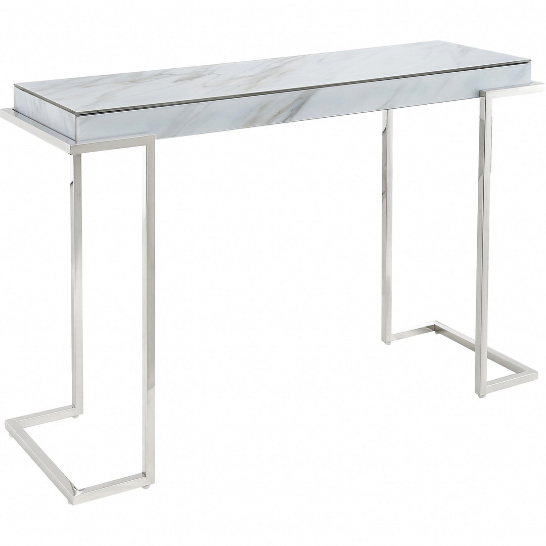 Marble Rectangular Console Table Image 4