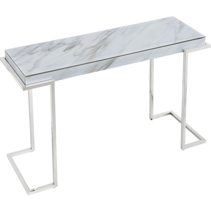 Marble Rectangular Console Table Image 5