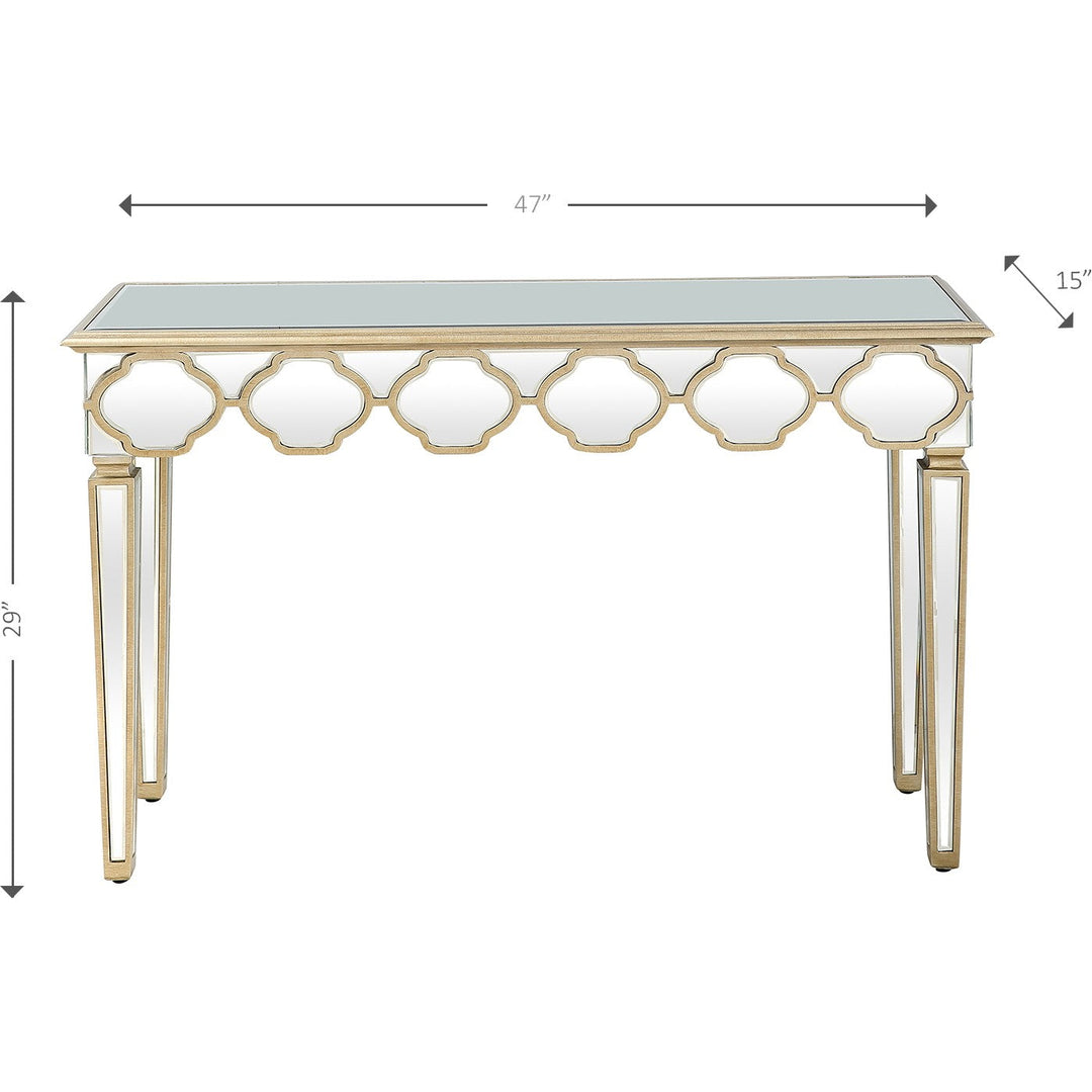 Scalloped Edge Console Table Image 3