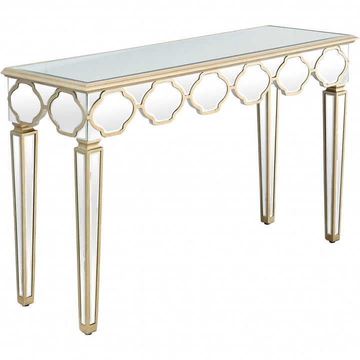 Scalloped Edge Console Table Image 5