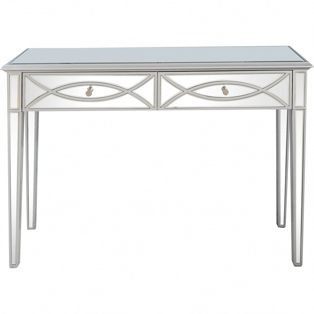 Silver Glass Mirror and Console Table Image 7