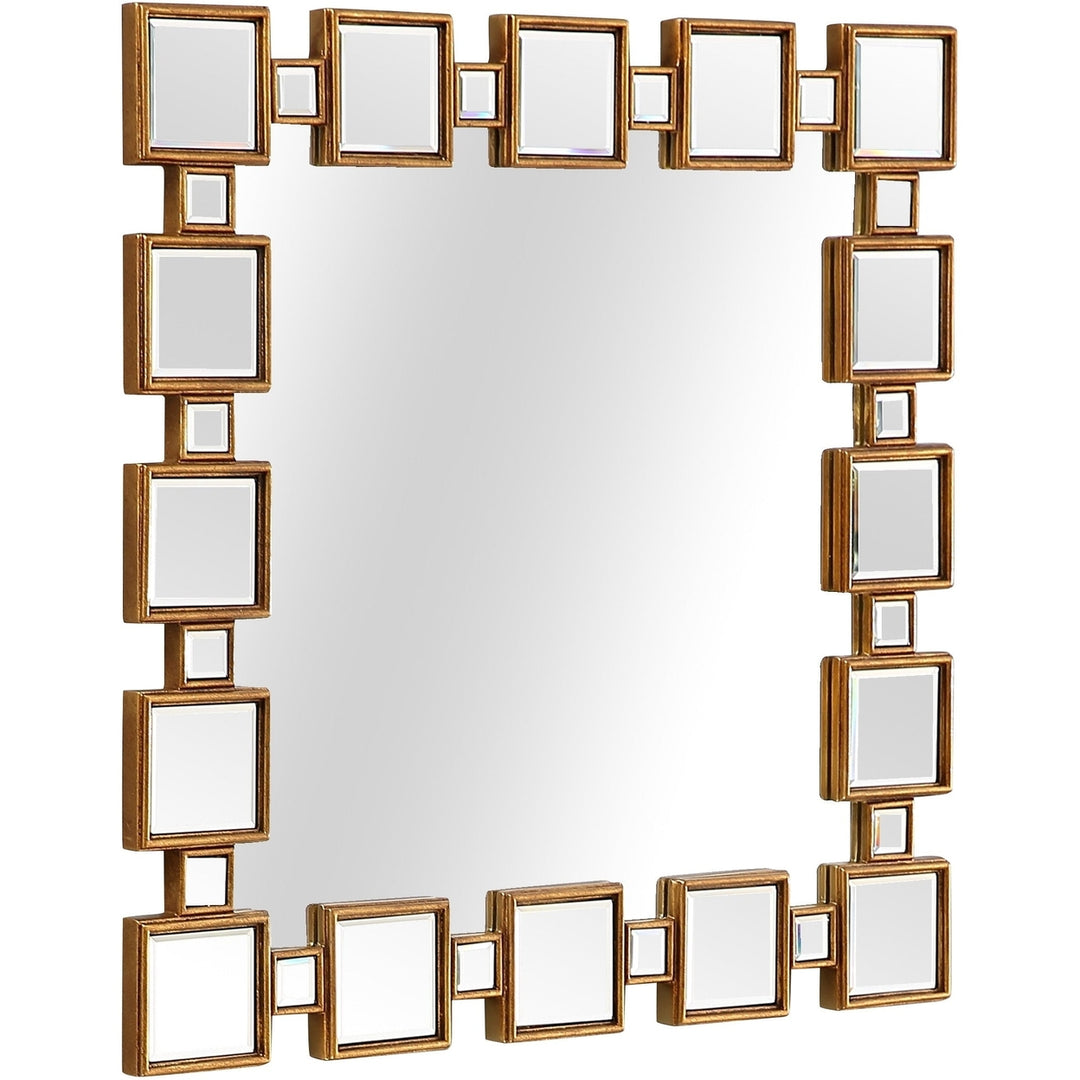 Square Reflective Mirror and Console Table Image 8