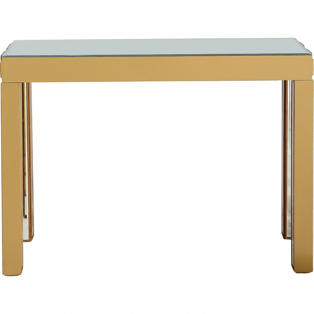 Square Reflective Mirror Console Table Image 7