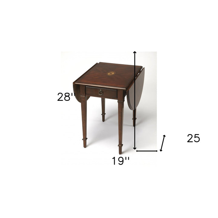 Traditional Cherry Drop Leaf Table Image 6