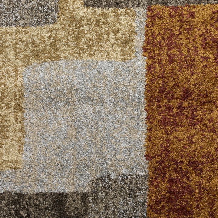 10 X 13 Grey And Brown Geometric Area Rug Image 11