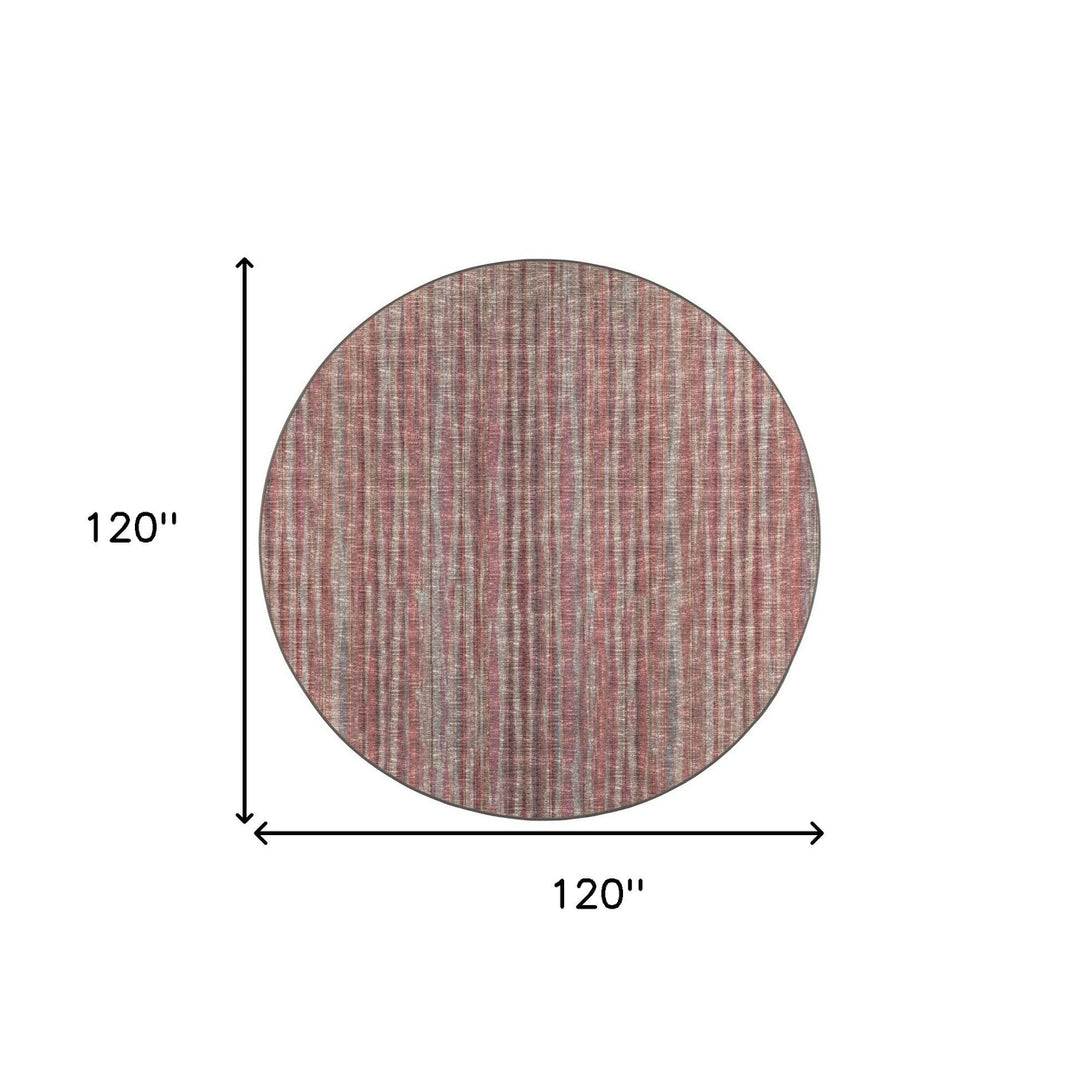 10 Pink Round Ombre Tufted Handmade Area Rug Image 9