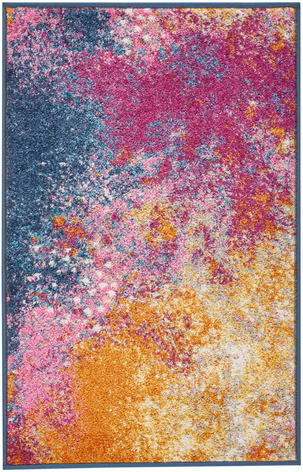 10 Sunset Abstract Power Loom Runner Rug Image 8