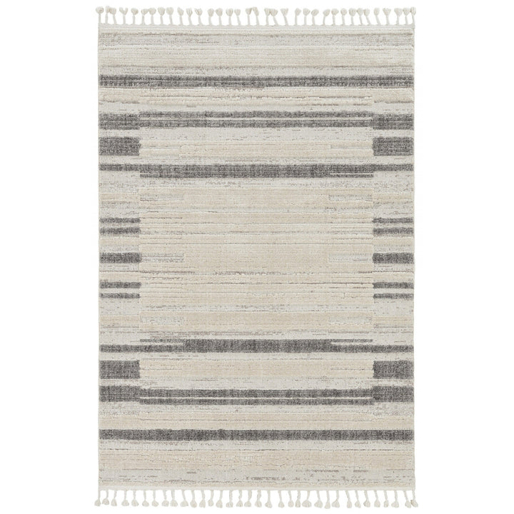 12 x 15 Gray and Ivory Abstract Area Rug Image 3