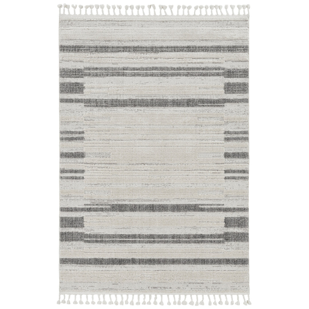 12 x 15 Gray and Ivory Abstract Area Rug Image 7