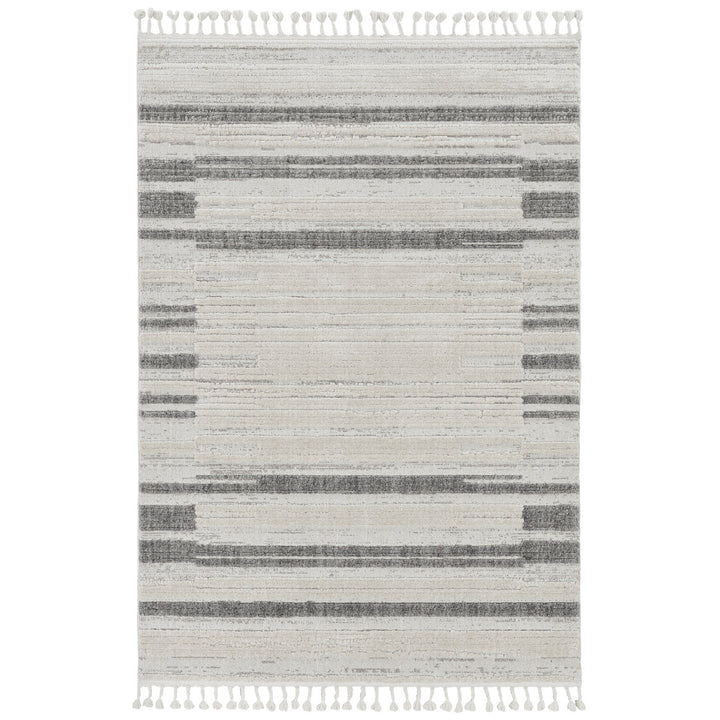 12 x 15 Gray and Ivory Abstract Area Rug Image 8