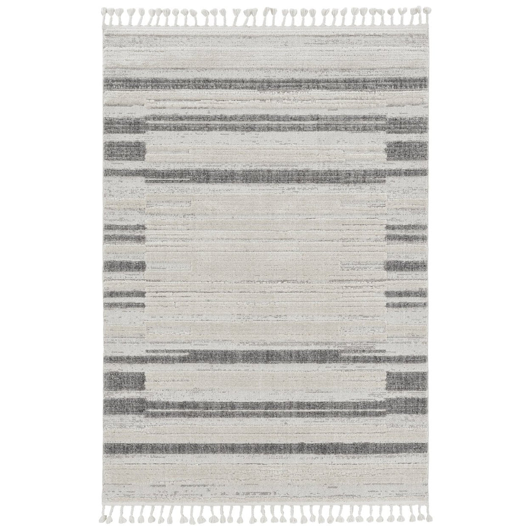 12 x 15 Gray and Ivory Abstract Area Rug Image 11