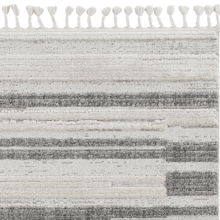 12 x 15 Gray and Ivory Abstract Area Rug Image 12