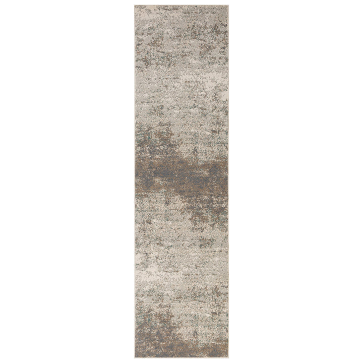 10 x 14 Gray Abstract Power Loom Area Rug Image 1