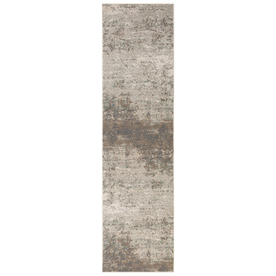 10 x 14 Gray Abstract Power Loom Area Rug Image 1