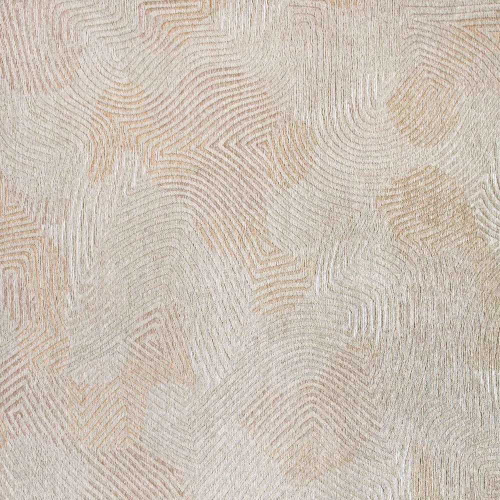 10 Beige and White Abstract Non Skid Area Rug Image 8