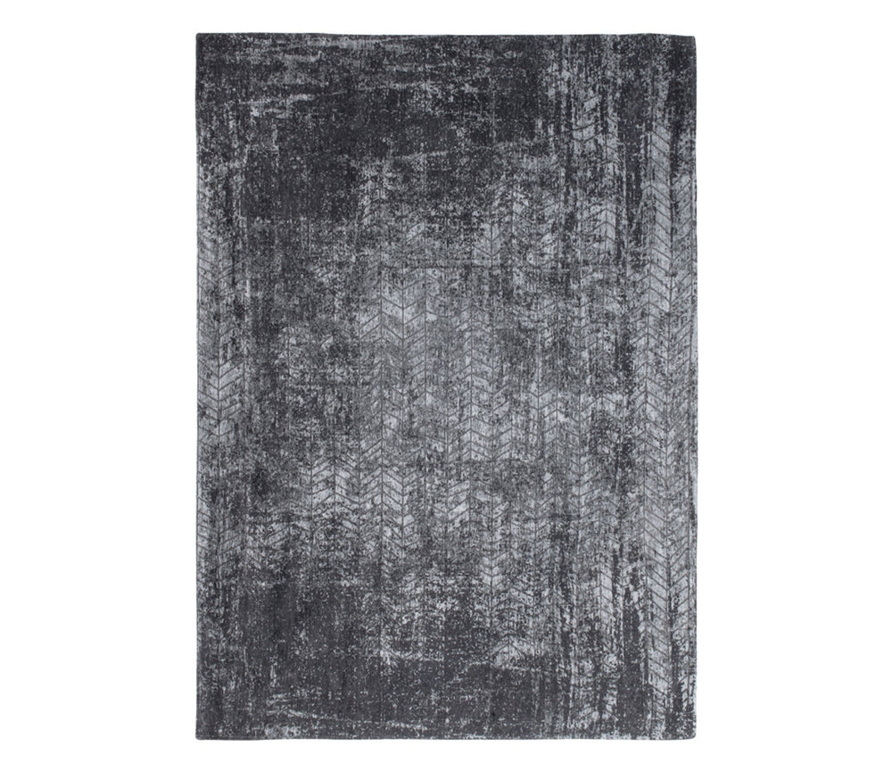 10 Black and Gray Chevron Non Skid Area Rug Image 2