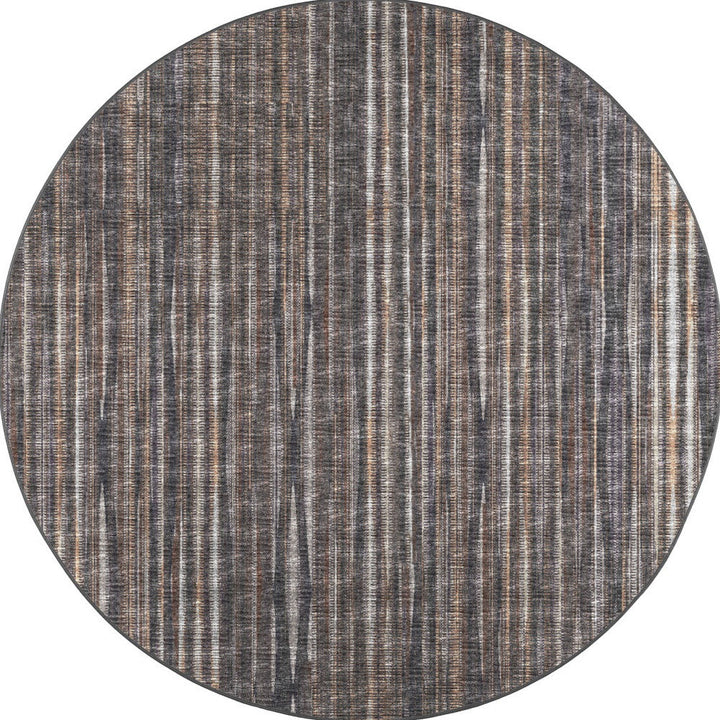 10 Brown Round Ombre Tufted Handmade Area Rug Image 2