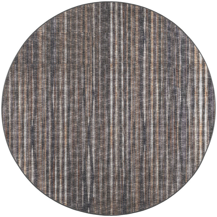 10 Brown Round Ombre Tufted Handmade Area Rug Image 3