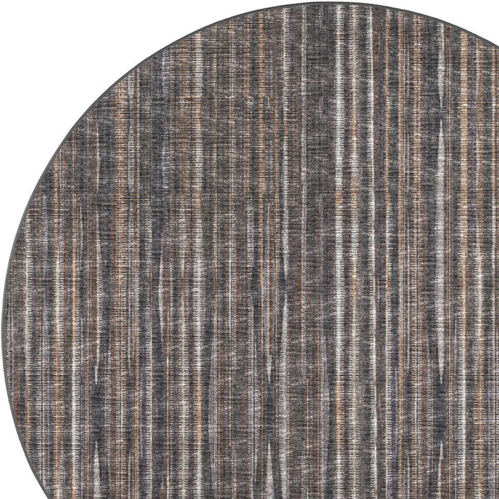 10 Brown Round Ombre Tufted Handmade Area Rug Image 4