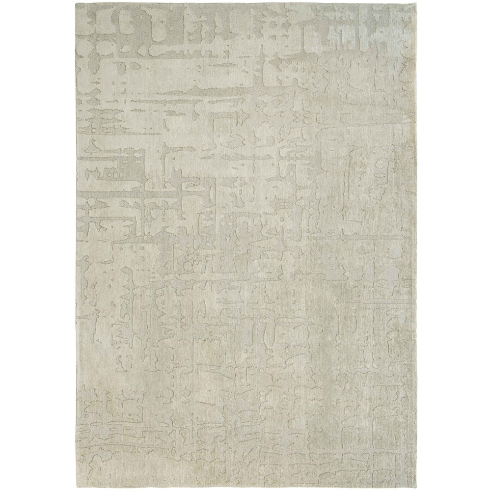 10 Gray and Beige Abstract Non Skid Area Rug Image 2