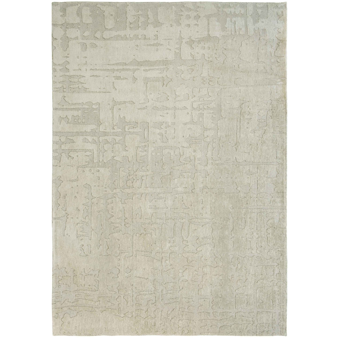 10 Gray and Beige Abstract Non Skid Area Rug Image 2