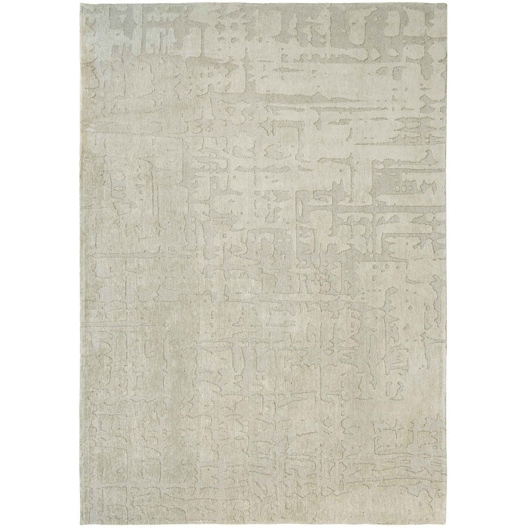 10 Gray and Beige Abstract Non Skid Area Rug Image 6