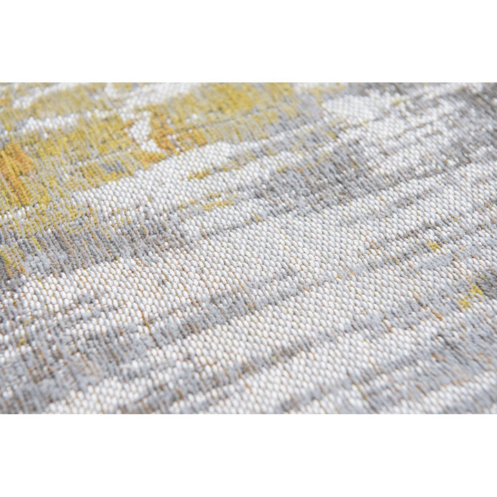 10 Gray and Yellow Abstract Non Skid Area Rug Image 8