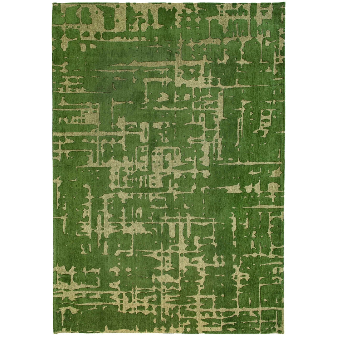 10 Green Abstract Non Skid Area Rug Image 2