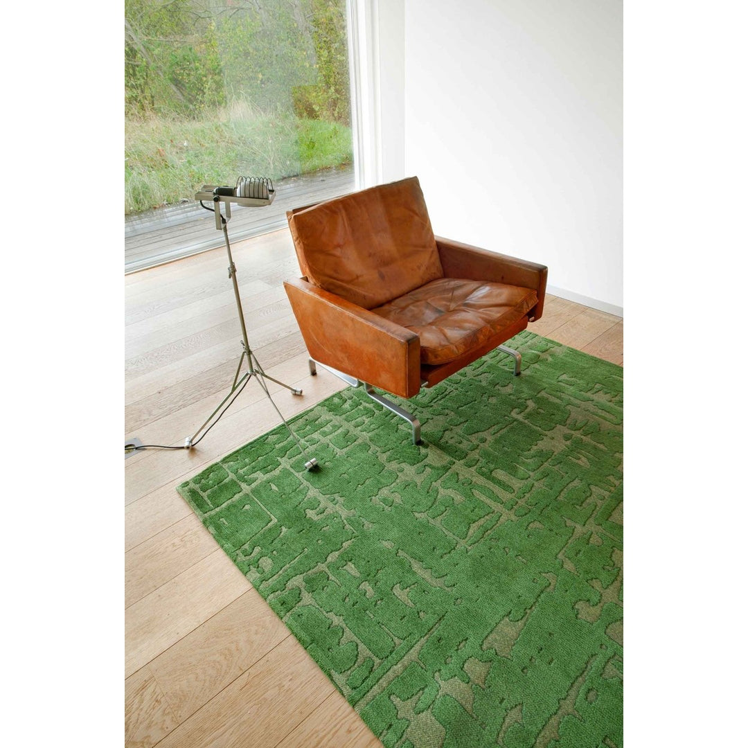 10 Green Abstract Non Skid Area Rug Image 7