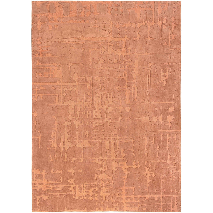 10 Orange Abstract Non Skid Area Rug Image 2