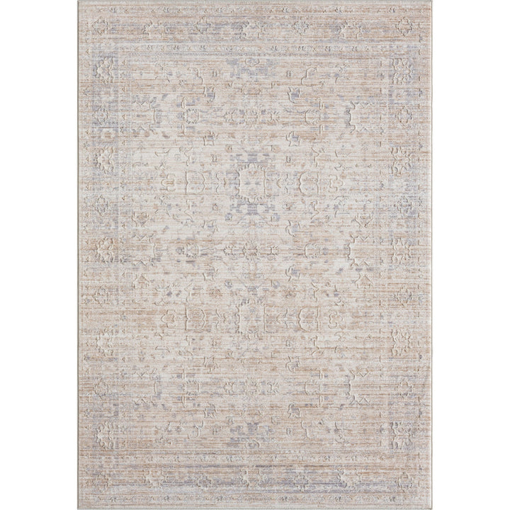 5 X 8 Gray Botanical Area Rug Image 1