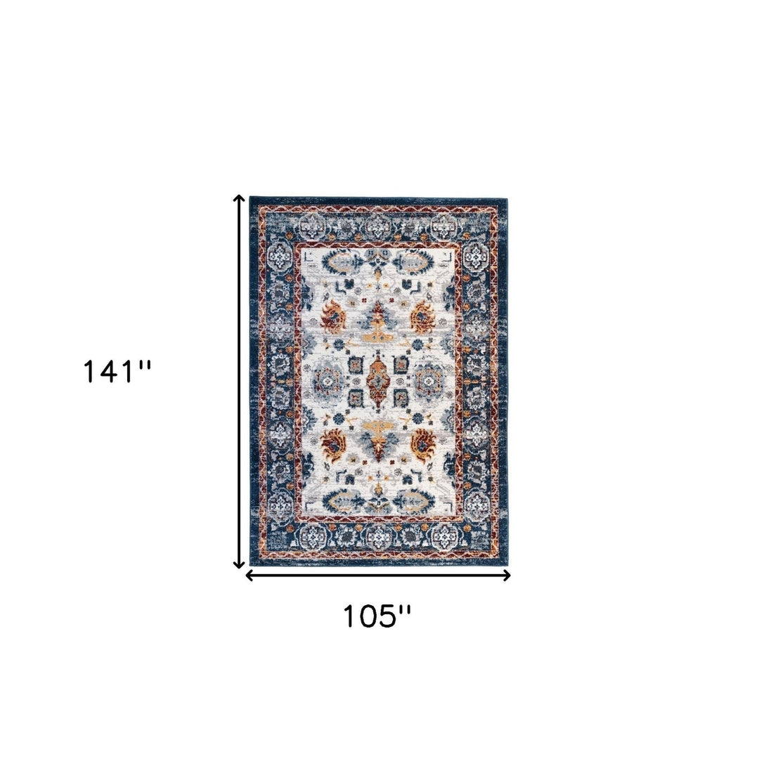 2 X 6 Brown Floral Power Loom Runner Rug Image 12