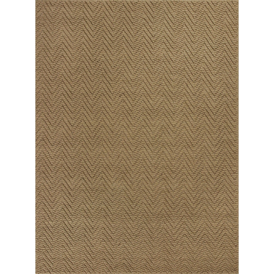 8 Natural Beige Hand Woven Herringbone Jute Indoor Runner Rug Image 5